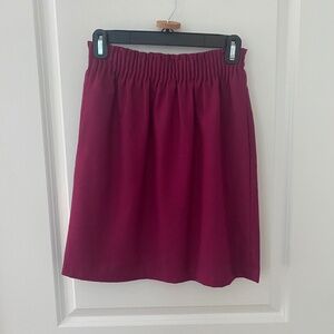 J.Crew Magenta Wool Blend Sidewalk Skirt 00